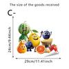 Charming Vegetable Wall Stickers with Expressive Faces for Home Decoration PVC Self-Adhesive Finish