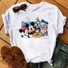 Fashion Cartoon Graphic Printed T-shirt Cute Casual O-Neck Short Sleeves T Shirt Streetwear Y2k Clothes Tops Tees