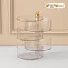 Luxury Cartoon Rabbit Multi-Layer Rotating Fruit and Snack Box with Lid