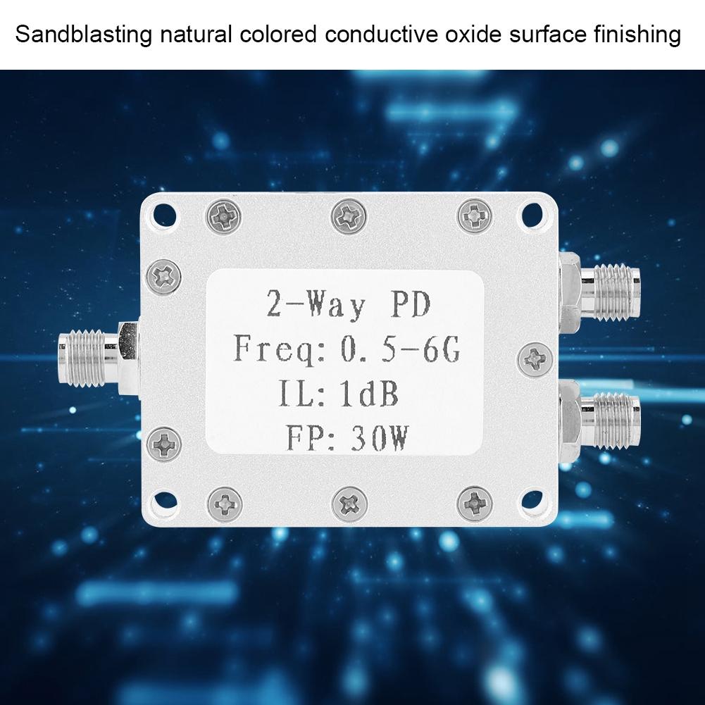 0.5-6GHz 30W RF Power Splitter 2-Way Power Divider Signal Power Splitter Module