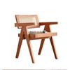Retro Living Room Chairs Home Furniture Japanese Rattan Ancient Dining Chair Simple Armchair Nordic Home Stay Single Sofa Chair