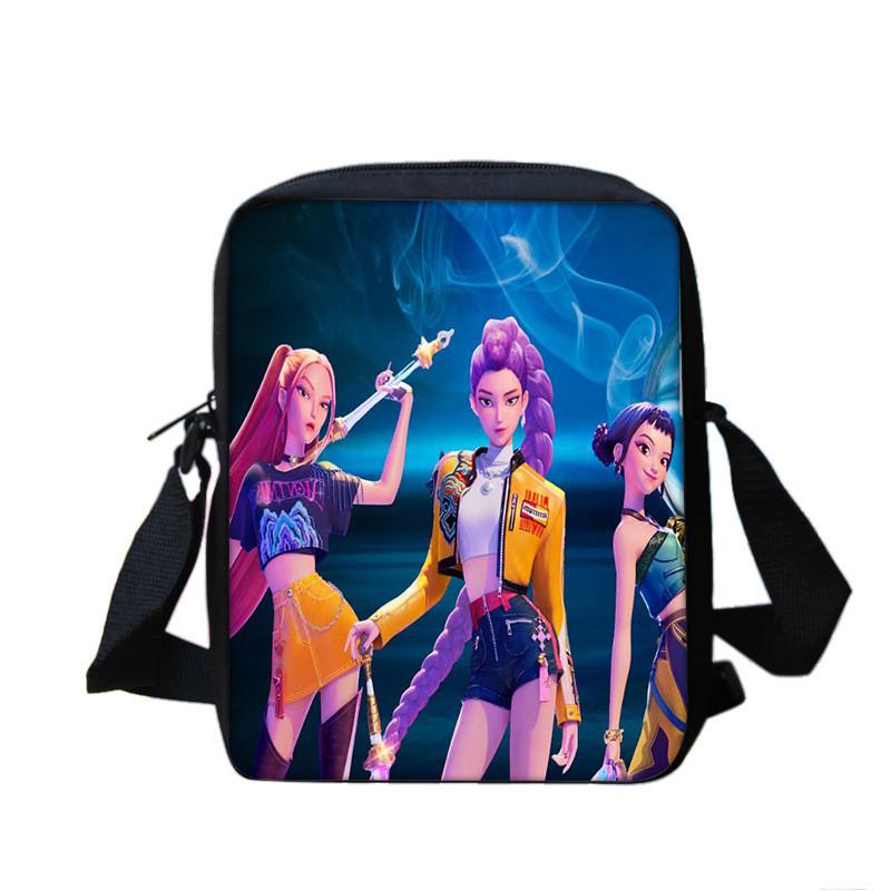 Kpop Demon Hunters Crossbody Tas Met Geprint Ontwerp Voor Middelbare Scholieren
