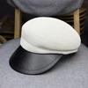 Béret en paille printanier pour femme - Chic français Élégant Unique et Amincissant Casquette Gavroche