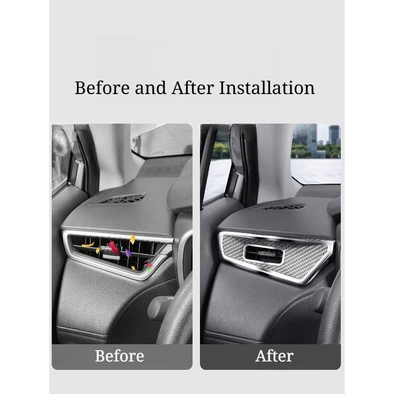 Car Upgrade For Toyota Frontlander Corolla Cross Dashboard AC Vent Covers Center Console Air Outlet Cap Anti-clog Accessories