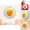 Digitale geräuschlose Quarz-Wanduhr Spiegelei mit Acrylrahmen für Küchendekor