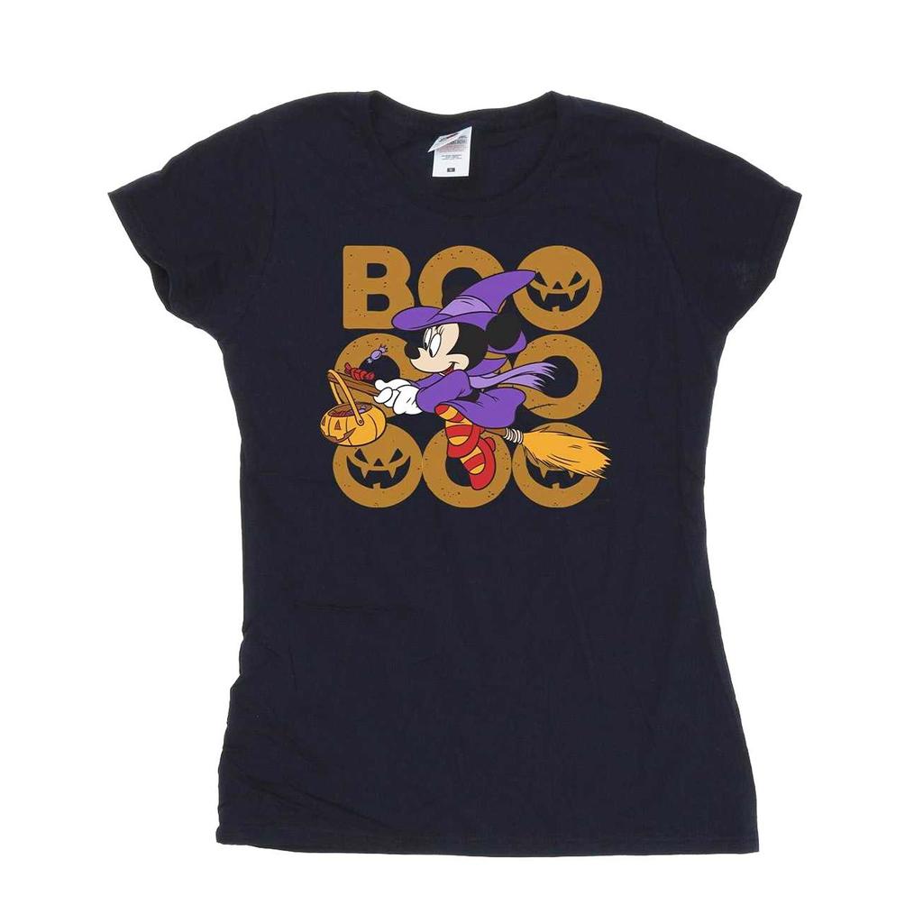 Disney Womens/Ladies Boo Minnie Mouse Witch Cotton T-Shirt