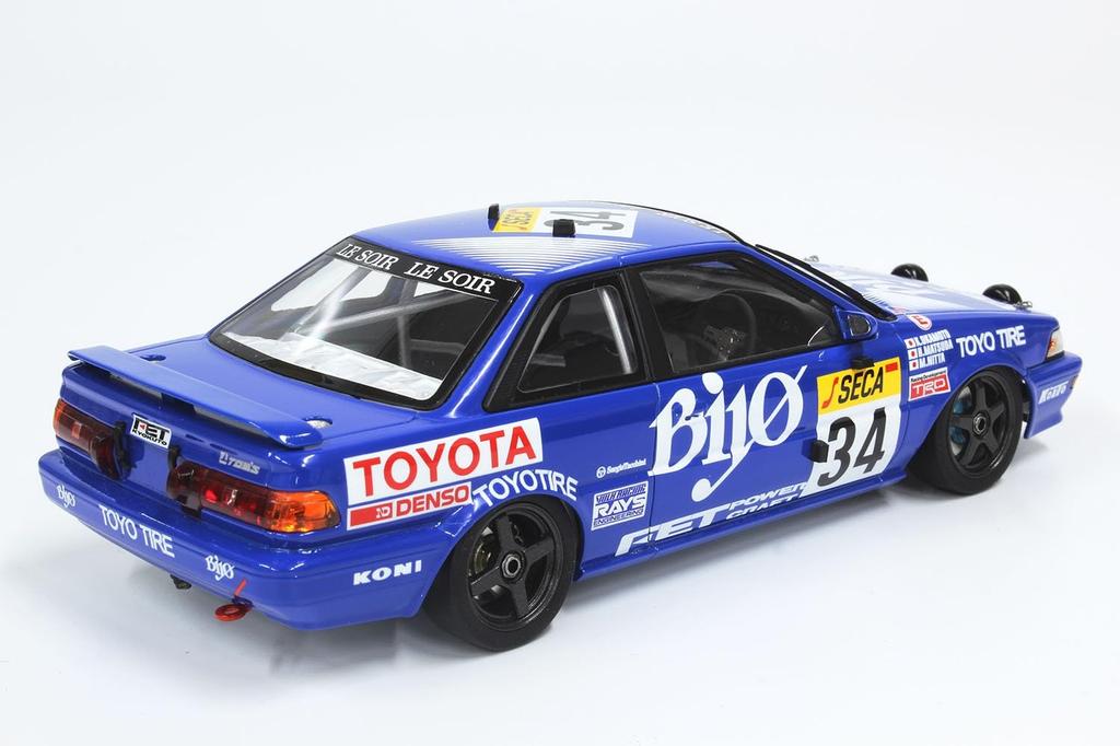 Racing Series Toyota Corolla Levin AE92 1989 Spa 24 Hours Race with Masking Sheet Plastic Model PN24016MSK PLATZ/NuNu 1/24