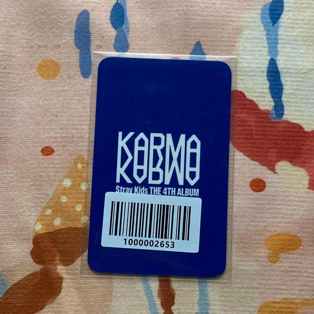 [USED] Korean StrayKids KARMA Fans Event Changbin Trading Card