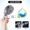 Shower Head with Handheld High Pressure Shower Heads Attached with Extra Long Hose