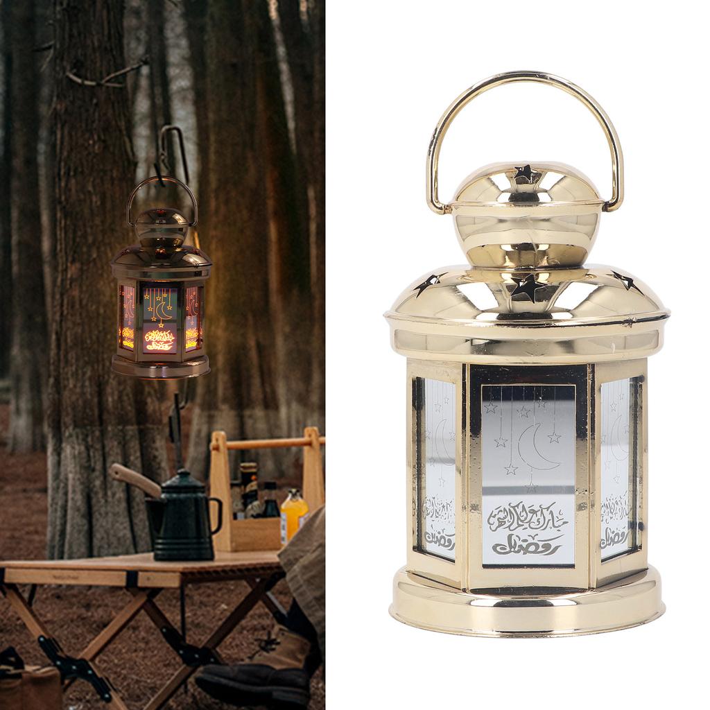 LED Lantern Lamp Cute Vintage Battery Powered ABS Decorative Camping Lantern for Party Bar Cafe
