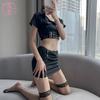 Sexy lingerie sexy workplace cosplay passion uniform suit flirting hot hip skirt seduction