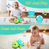 Baby Toys 6-12 Months Musical Turtle Crawling Toy,Infant Development Educational Birthday Gifts 6 7 8 9 10 12 Month 1 Year Old Boy Girl