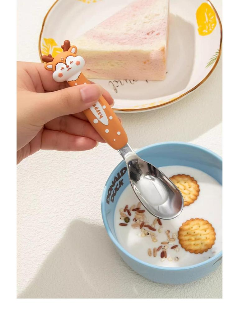 Carino Cucchiaio da Zuppa in Acciaio Inossidabile 316 - Cucchiaio Occidentale di Alto Valore per Stoviglie dei Bambini