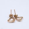 susui 210 engraved heart earring and Pt900 engraved stone earring, total of 2 pieces earring Pink Gold/PlatinumUsed