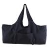 Large Capacity Canvas Handbag Single Shoulder Sport Gym Bag (Black)