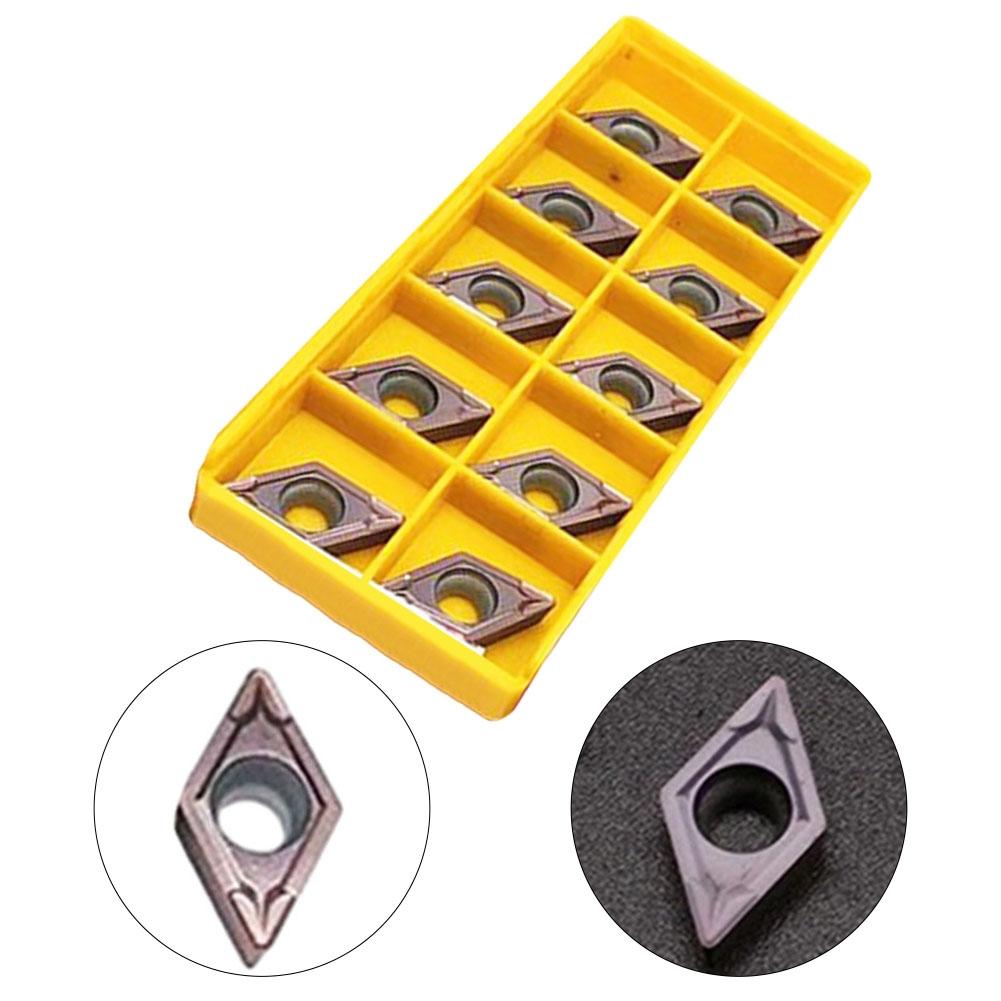 10 Stück Hartmetall-Wendeplatten Schneidwerkzeug DCMT11T308-MP