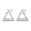 Cute Unicorn Stud Earrings Silver Plated for Little Girl Crystal Cat Mouse Elephant Heart Star Earring Gift Jewelry