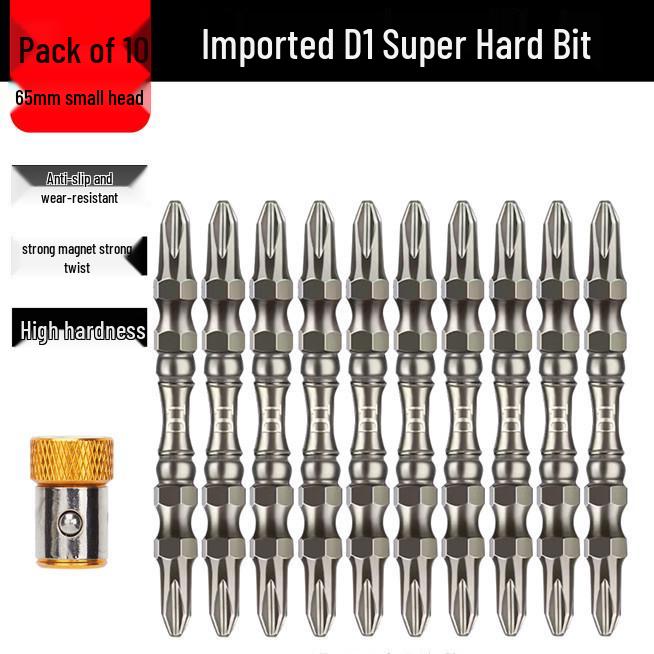 High-Hardness German-Style Phillips Screwdriver Bits with Strong Magnetic Anti-Slip Ring for Electric and Air Screwdrivers