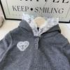 Spring Girls' Lace Hooded Sweatshirt & Skirt Set