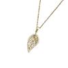 Elegant Women's Titanium Steel Leaf Necklace - Non-fading, Versatile Clavicle Chain Pendant Jewelry.