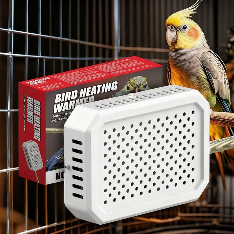 Durability Metal Warming Perches For Parrots With Anti Chew And Smarted Temperature Control For Bird Cages