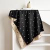 Elegant French Vintage Butterfly Print Faux Cashmere Scarf Women Warm Thick Wrap Shawl Office Winter