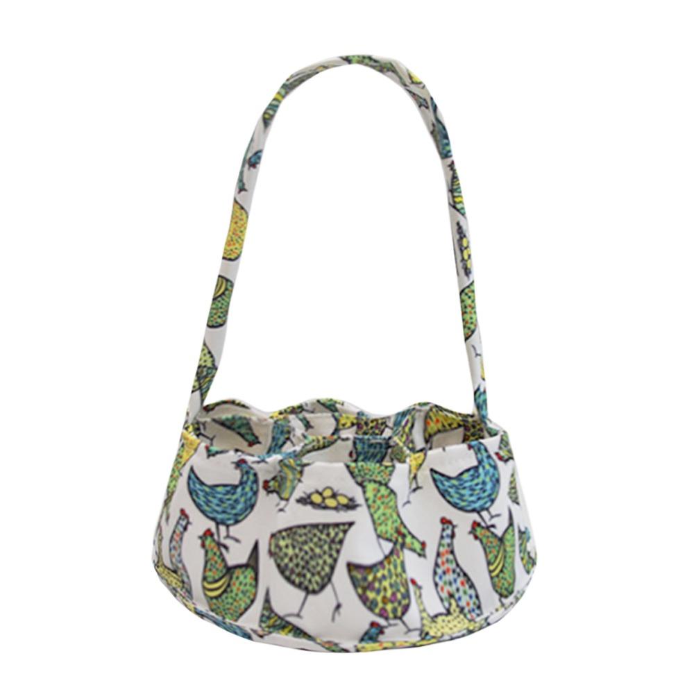 Multifunctional Eggs Collection Basket Canvas Canvas Eggs Storage Tool Farm Fresh Eggs