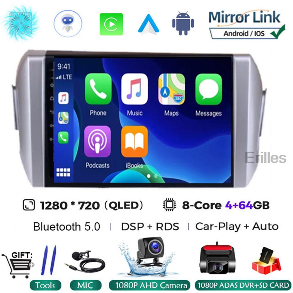 Android 14 Carplay&Auto WIFI+4G For Toyota Innova 2 2015 - 2022 Car Radio Multimedia Player Stereo Navigation GPS NO DVD 2DIN