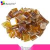 260 Stück 1 cm Transparente Eisjade Mosaik Glasperlen für DIY Kerzenhalter Basteln
