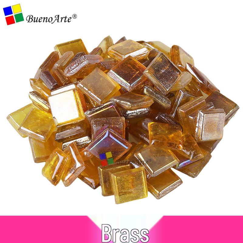 260 Stück 1 cm Transparente Eisjade Mosaik Glasperlen für DIY Kerzenhalter Basteln
