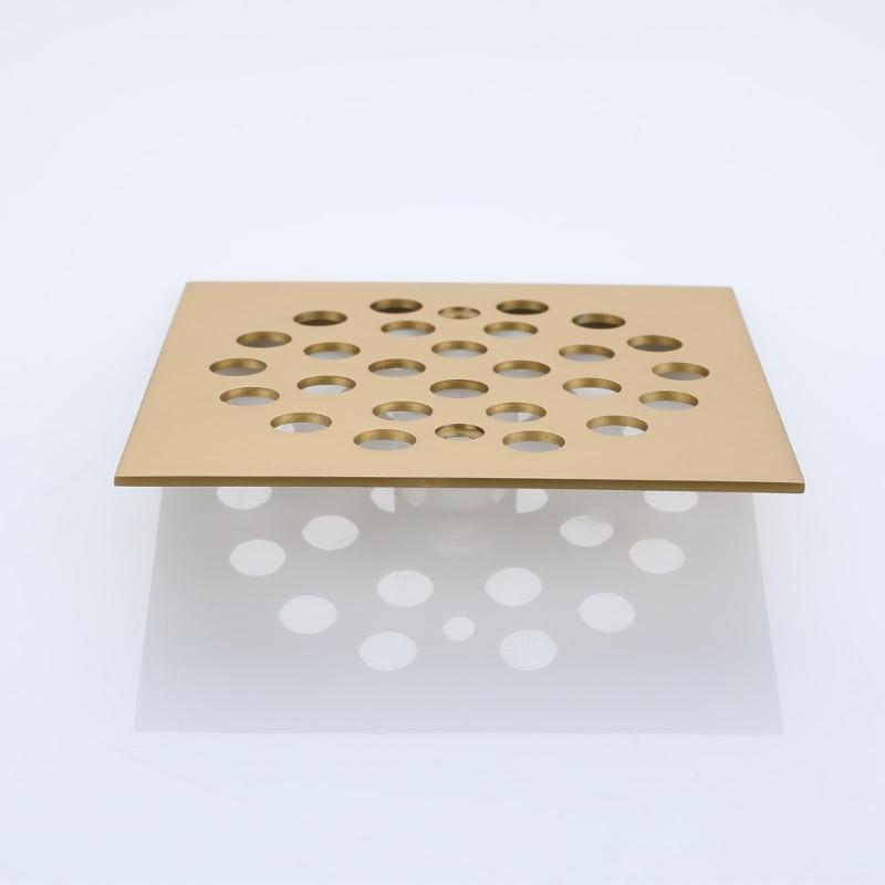 Square Floor Drain Cover Stainless Steels Anti-Blocking Easy Cleaning Drain Filter Cover For Hair Trap Easy To Install