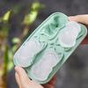 4 Cavity 3D Dog Ice Cubes Mold Food Grade Silicone Round Ice Ball Maker Drink Accessories Practical Kitchen Gadget