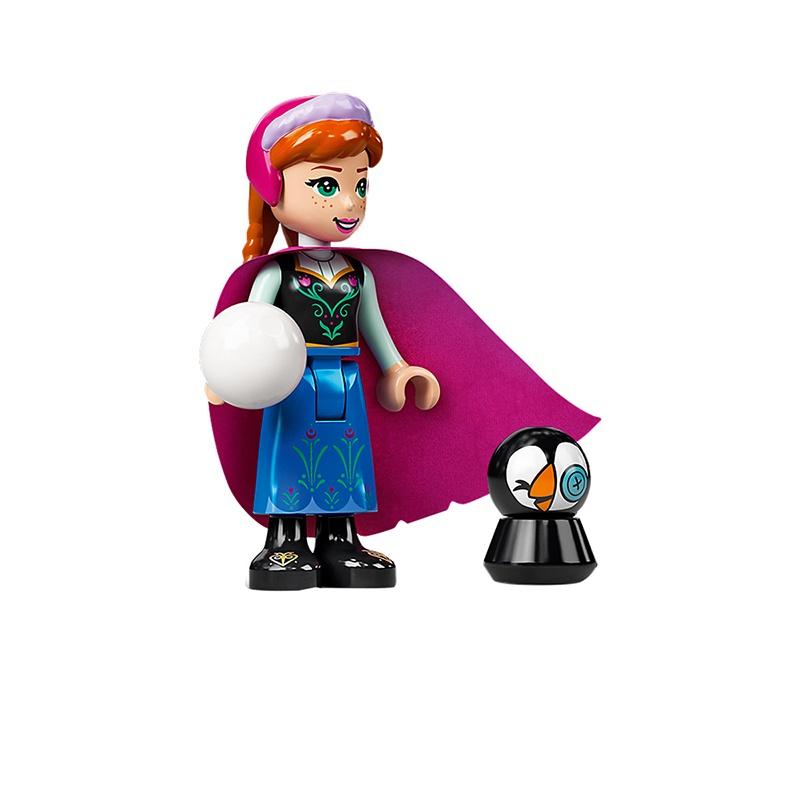 Disney Princess Frozen Minifigure Anna Elsa Olaf With Scepter Lamp High-quality Diy Blocks Kit For Kids