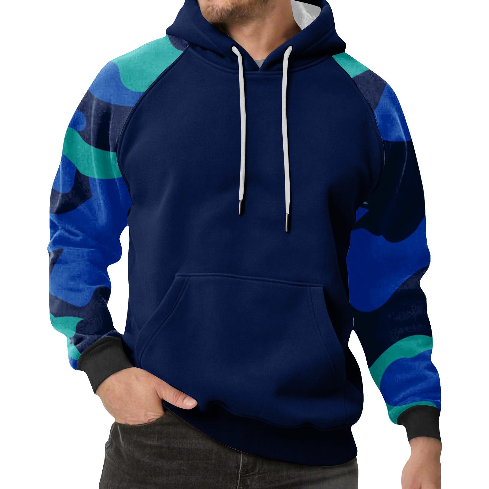 

Чоловічий камуфляжний світшот худі Чоловічий спортивний великий розмір повсякденний світшот M