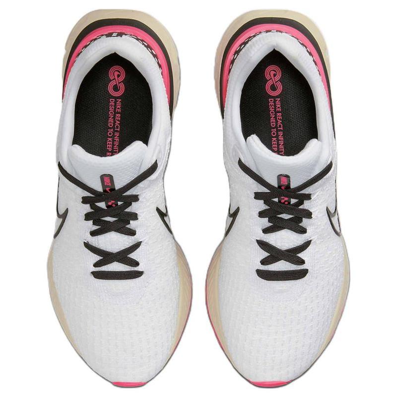 Nike React Infinity Run Flyknit 3 White Hyper Pink Sneakers DH5392-101