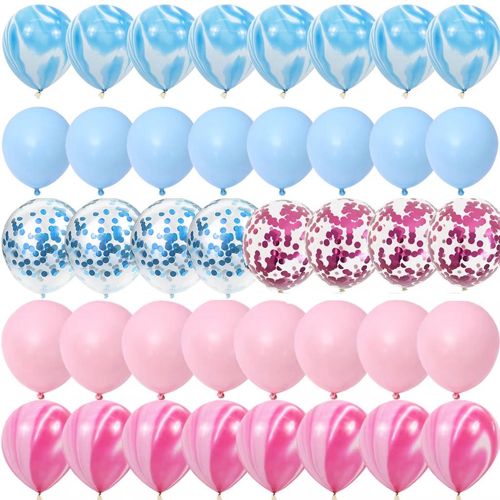 Gender Reveal Balloons Pink Blue Metal Latex Confetti Balloon Boy or Girl Globos Birthday New Year Party Baby Shower Decorations 5