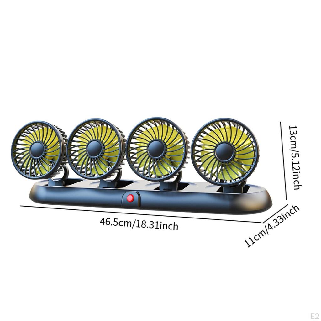 Car Cooling Air Fan Folding for Truck SUV Multipurpose Dashboard