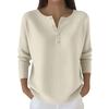 Women's Fashion Long Sleeve Christmas Snowflake Print Top Elegant Casual Top