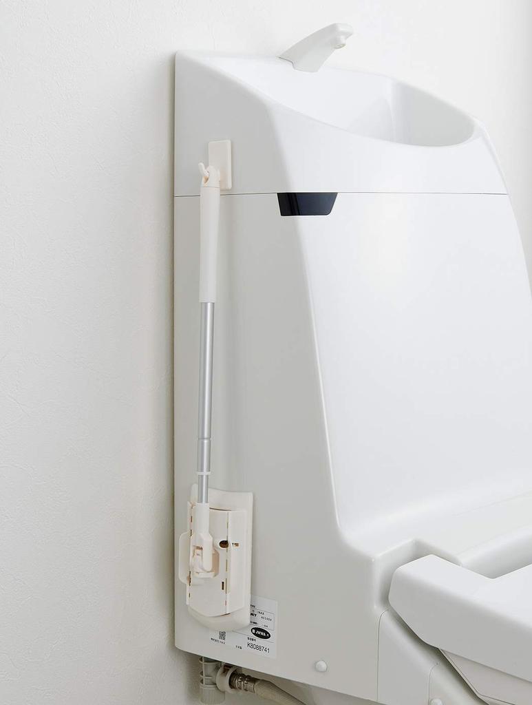 Yamazaki Sangyo Toilet Floor Compatible with Toilet for Floor Cleaning and 189915 Wiper, 41-61cm, Seats, Extendable, Mopping,