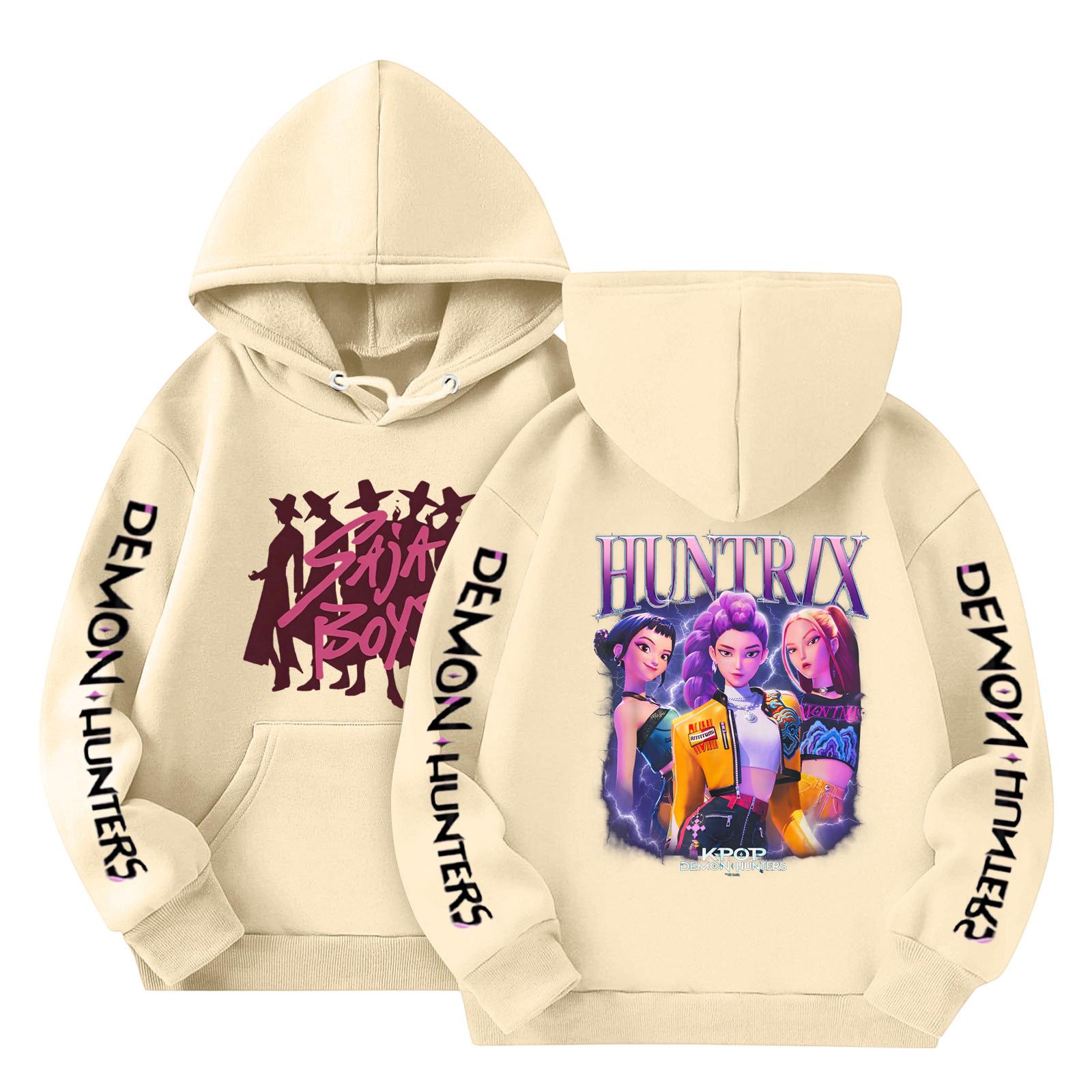 

Толстовки для девочек-подростков, толстовки с длинным рукавом, пуловер с завязками, симпатичная толстовка большого размера 110 бежевый