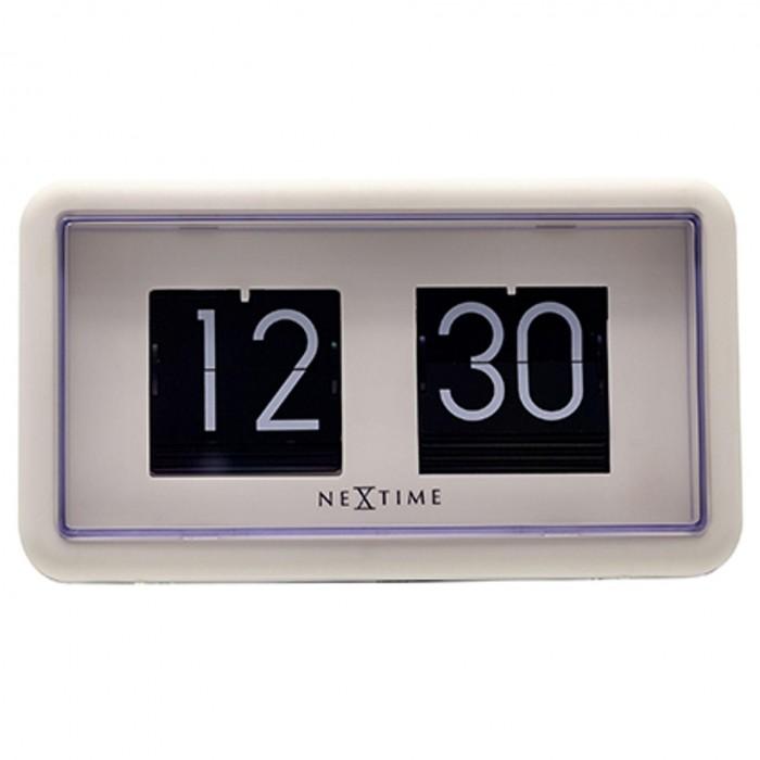 Nextime Překlápěcí hodiny Stolní/Nástěnné hodiny - Černé a bílé