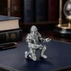 Knight Pen Holder 3D Printed Holder, Kneeling Armor Stand, Vintage Cool Office Desk Accessories Statue Stationery Organizer for Study And Gaming Table
