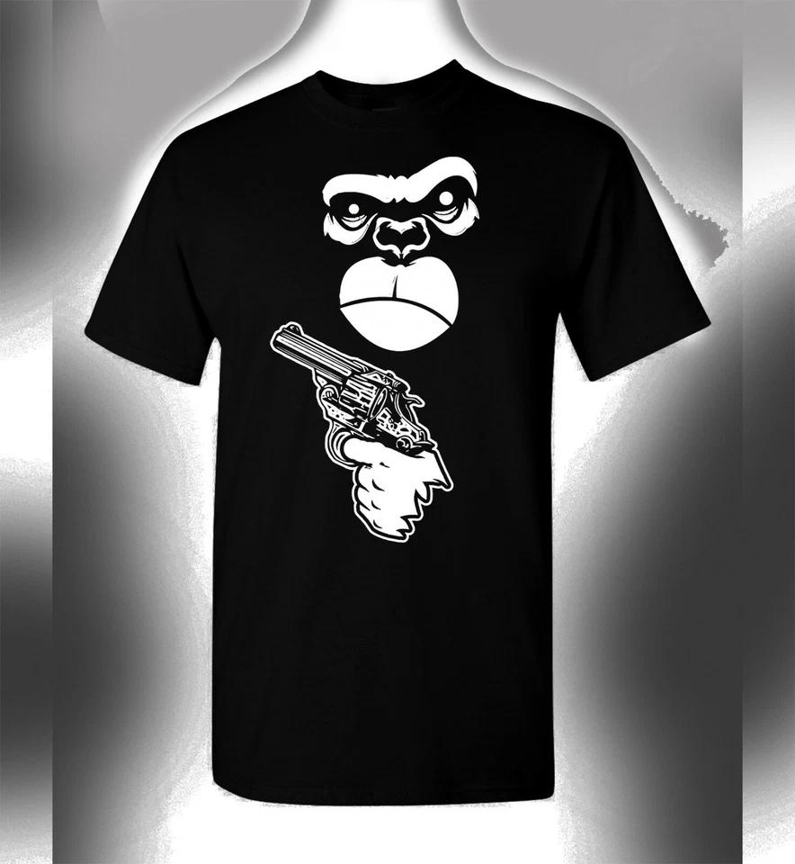 Gorilla Strapped T-Shirt Arm The Animals Funny Guerilla Warfare M