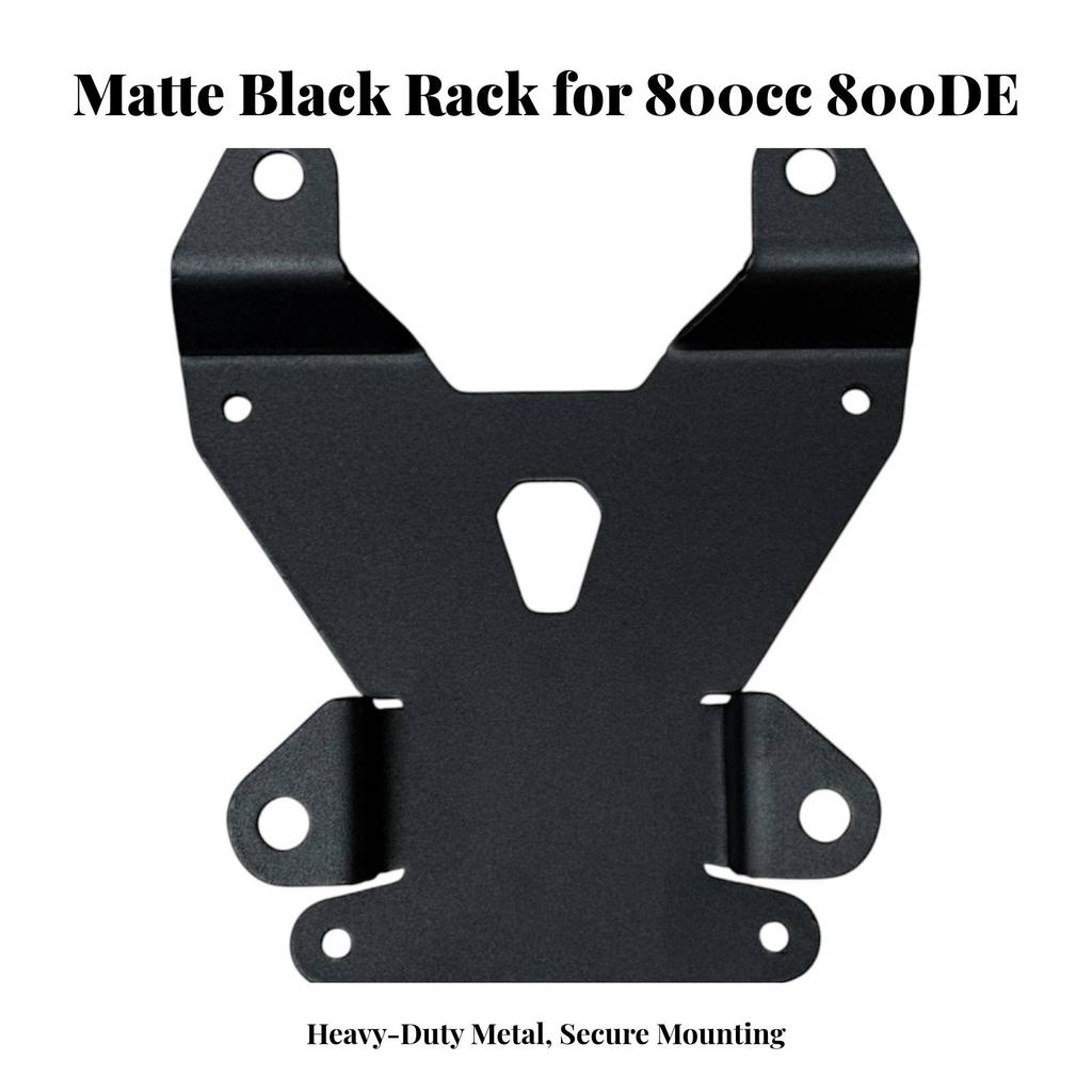 Rear Luggage Rack with Mounting Bracket Matte Black Cargo Carrier Plate