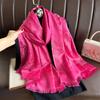 Écharpe en cachemire Pashmina de marque de luxe pour femme, châle, écharpe chaude, hiver, imprimé, hijab