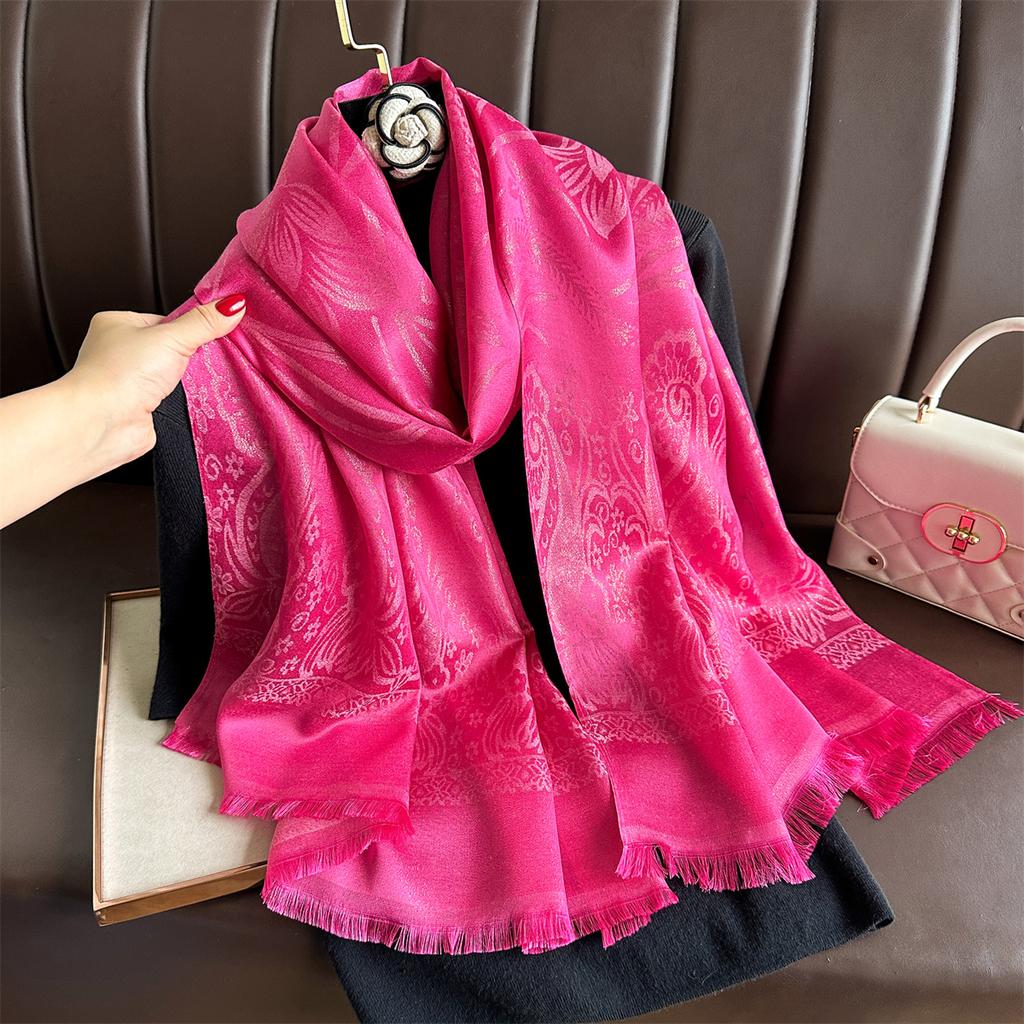 Luxury Autumn Cashmere Pashmina Shawl Lady Wrap Warm Winter Scarves Design Print Female Foulard Hijab Stoles Scarf