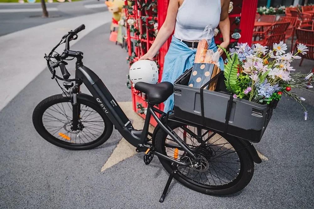 DYU C1 Electric Bicycle, 48V 10AH Battery, 350W Motor, 26 Inch Tires, Max Speed 25 km/h, 55 Range, E-Bike