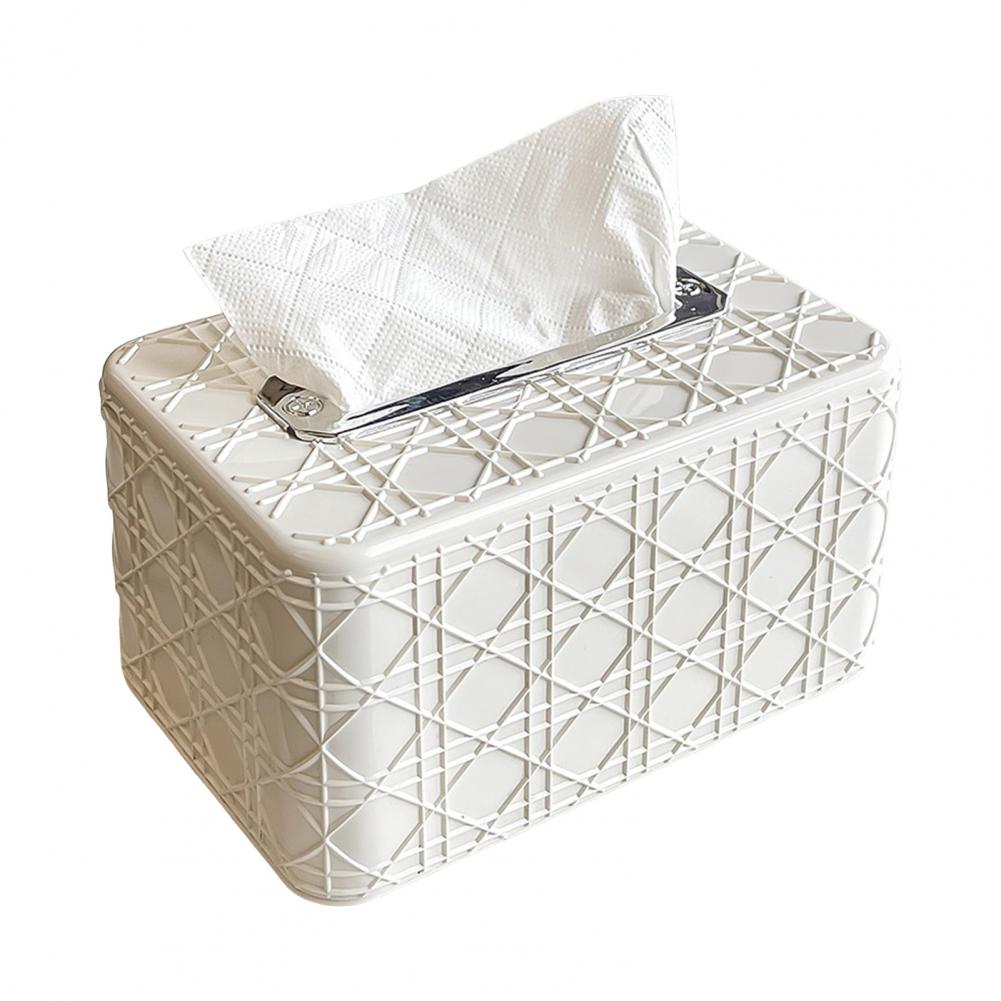 Quadratische Taschentuchbox Taschentuchbehälter Transparenter Taschentuchboxhalter mit Aufbewahrungsfach Deckel für Anti-Oxidation Feuchtigkeitsdicht