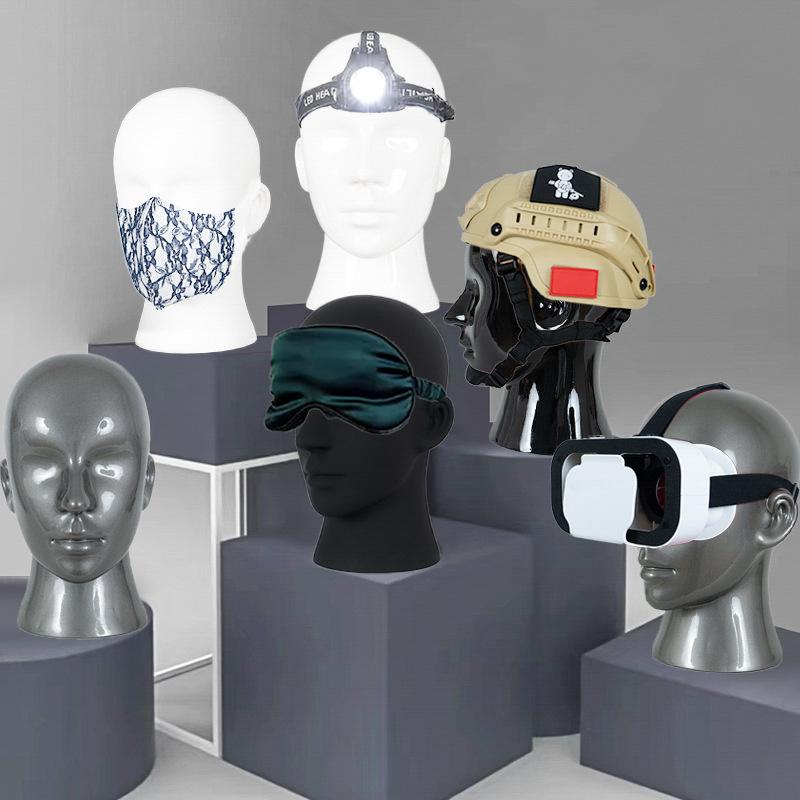 Multifunctional Display Mannequin Head for Spray Paint Hat, Bow Tie, Glasses, and Mask Props