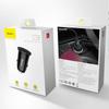 Smart Car Charger with USB and USB-C QC PD Ports, Black